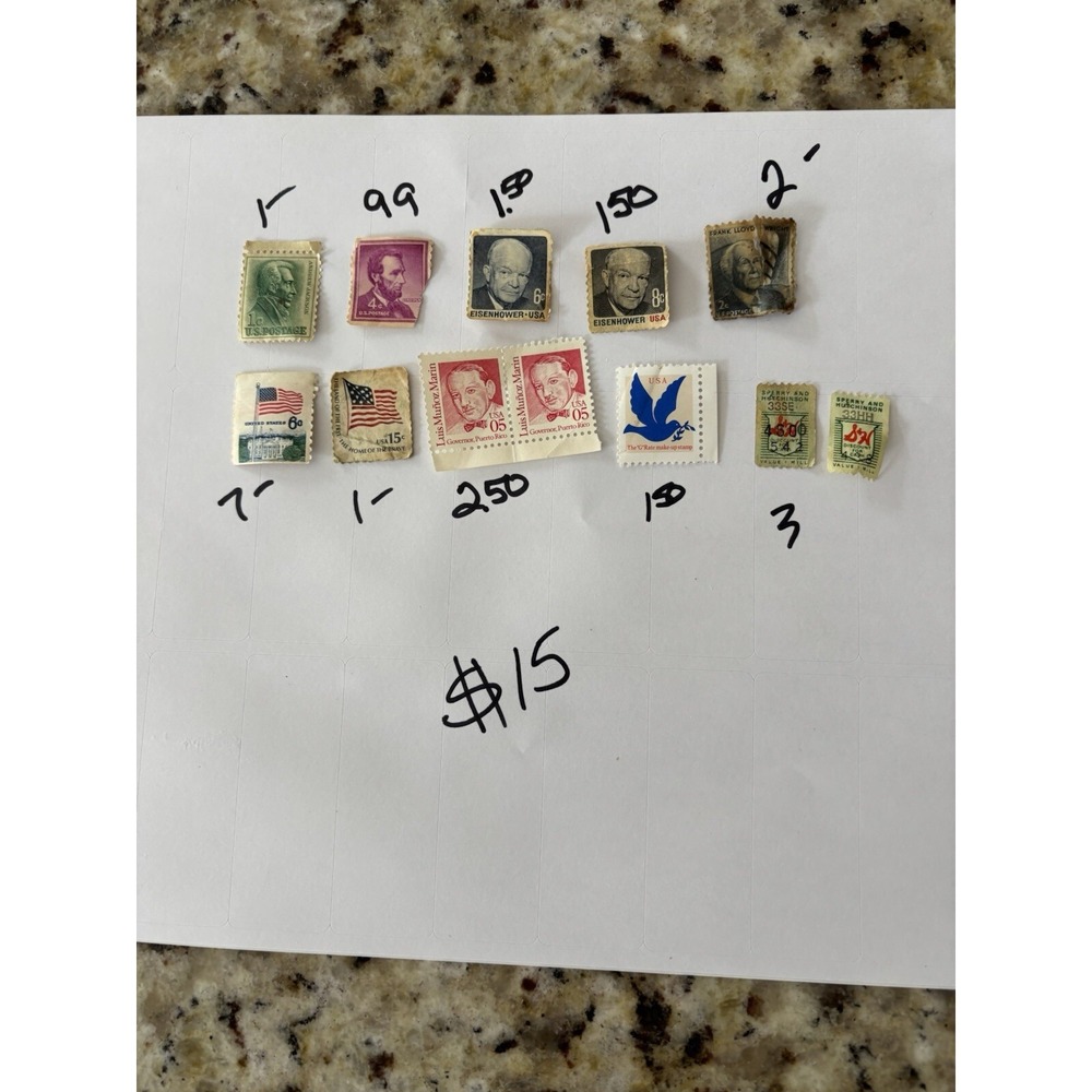 Postage Stamps, OLD, Some Never Circulated All In Good Used Condition